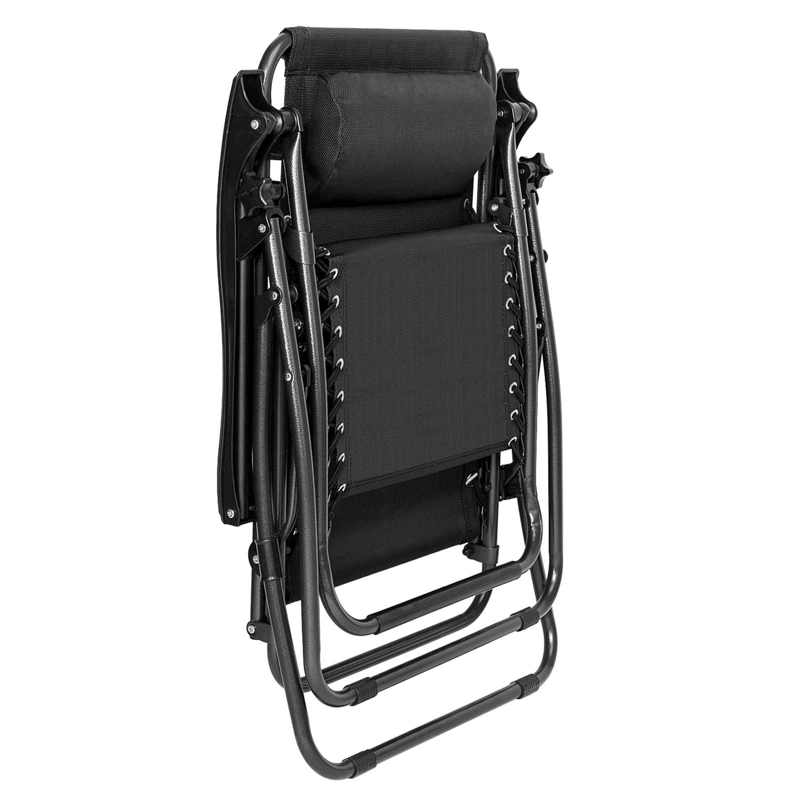 HAOYYE Infinity Zero Gravity Chair Pack of 2, Adjustable Folding Outdoor Lounge Chairs with Pillow and Utility Tray, Perfect for Deck, Patio, Beach, Yard, Relaxation Recliner