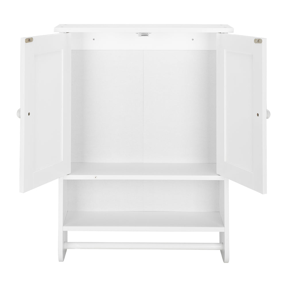 HAOYYE Wall Hanging Cabinet with Two Doors Wall Washer Storage Cabinet Sturdy Design Durable Multifunctional Modern Home Organizer Storage Solution Practical Stylish Space-Saving