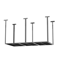 HAOYYE Overhead Garage Storage Rack, Heavy Duty Adjustable Ceiling Mounted Storage Racks, 750LBS Weight Capacity, Black, Soft Cozy Warm Flannel Fleece Home Decor, Luxury Comfortable Unique Design, Durable and Space-Saving Garage Storage Solution