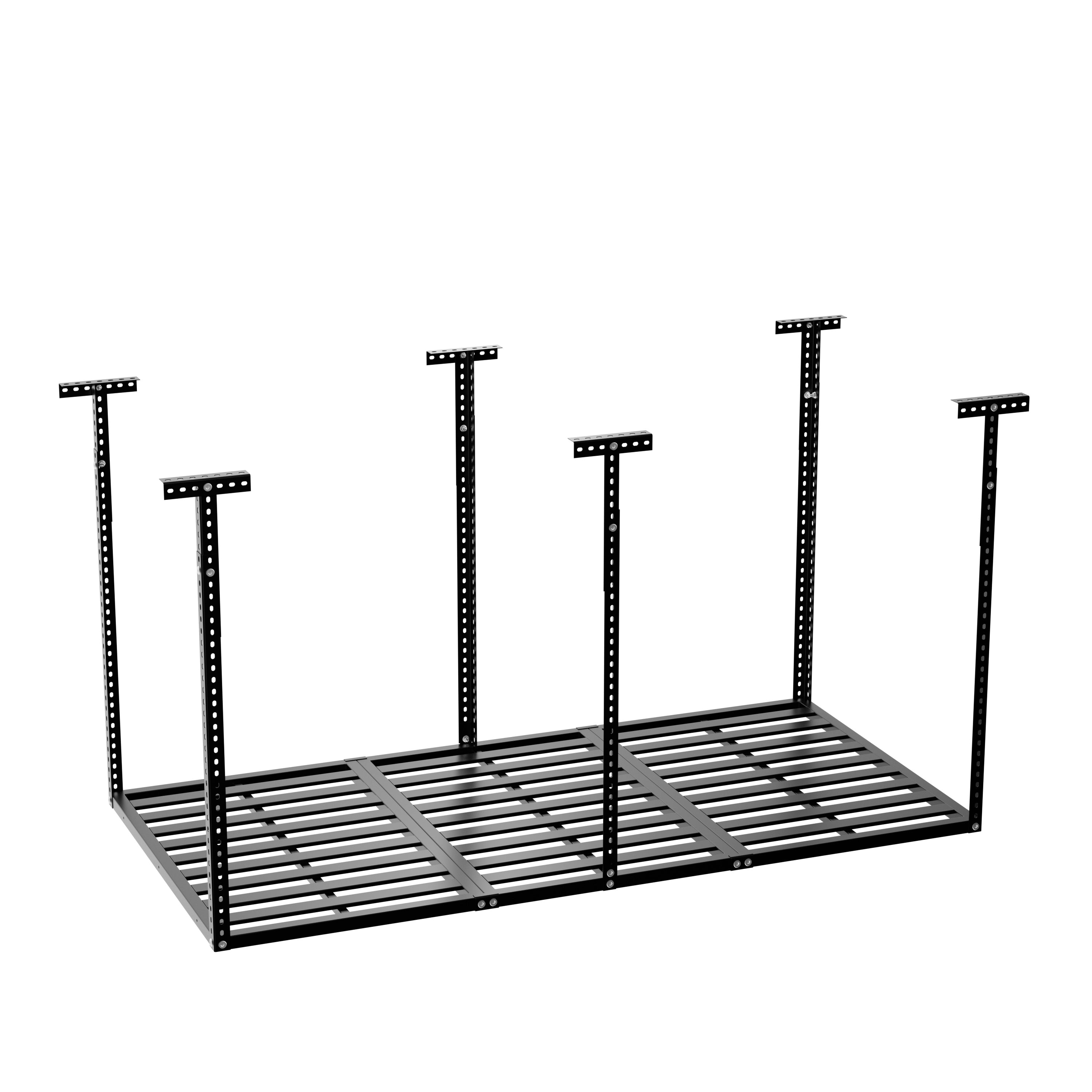 HAOYYE Overhead Garage Storage Rack, Heavy Duty Adjustable Ceiling Mounted Storage Racks, 750LBS Weight Capacity, Black, Soft Cozy Warm Flannel Fleece Home Decor, Luxury Comfortable Unique Design, Durable and Space-Saving Garage Storage Solution