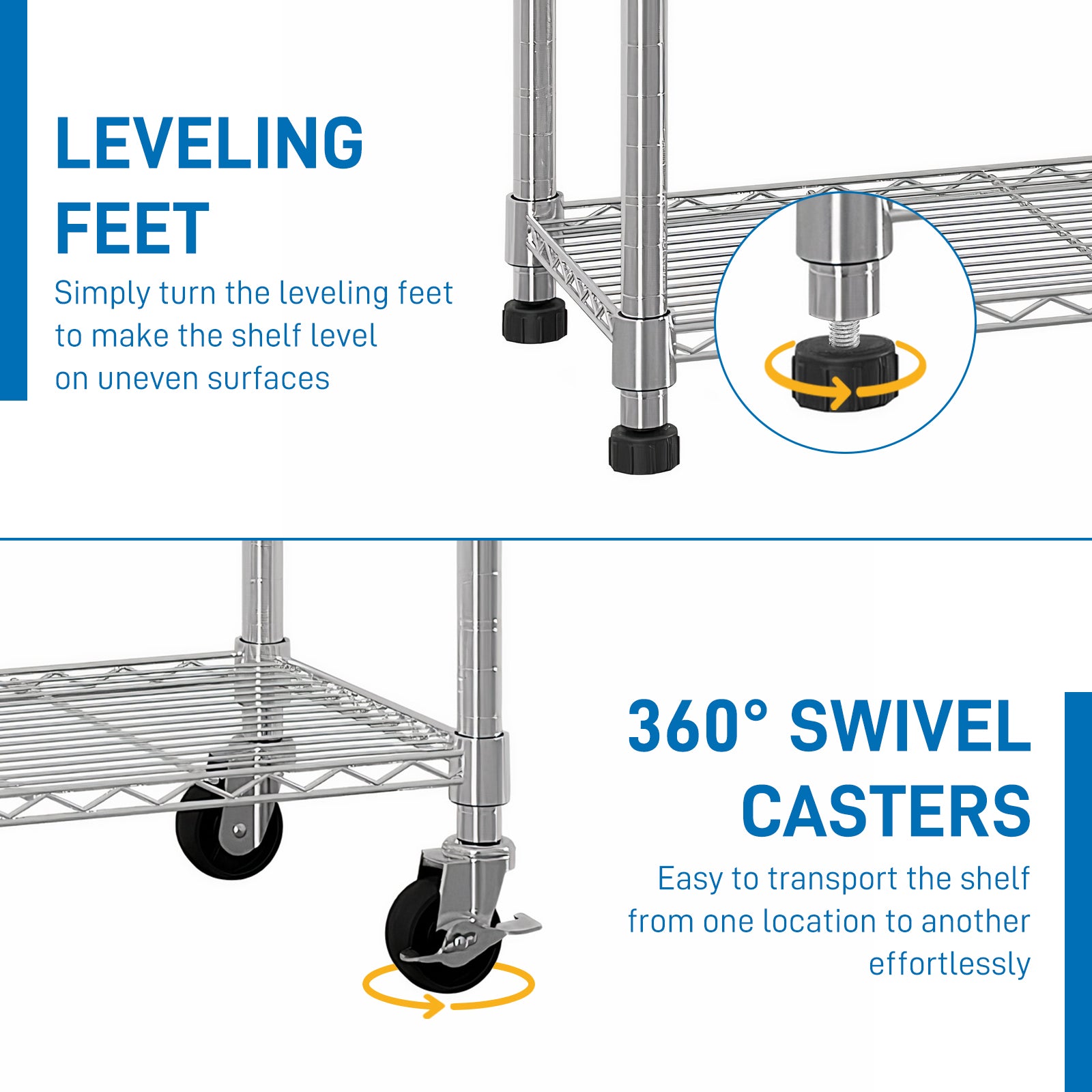 HAOYYE 6-Tier disassembly and free assembly NSF-Certified Steel Wire Shelving with Wheels soft cozy warm flannel fleece home decor luxury comfortable unique design premium quality decorative