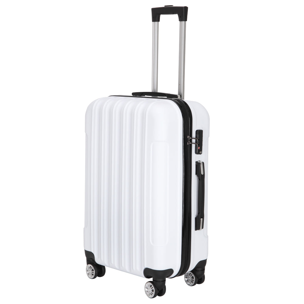 HAOYYE 3-in-1 Large Capacity Multifunctional Traveling Storage Suitcase, White