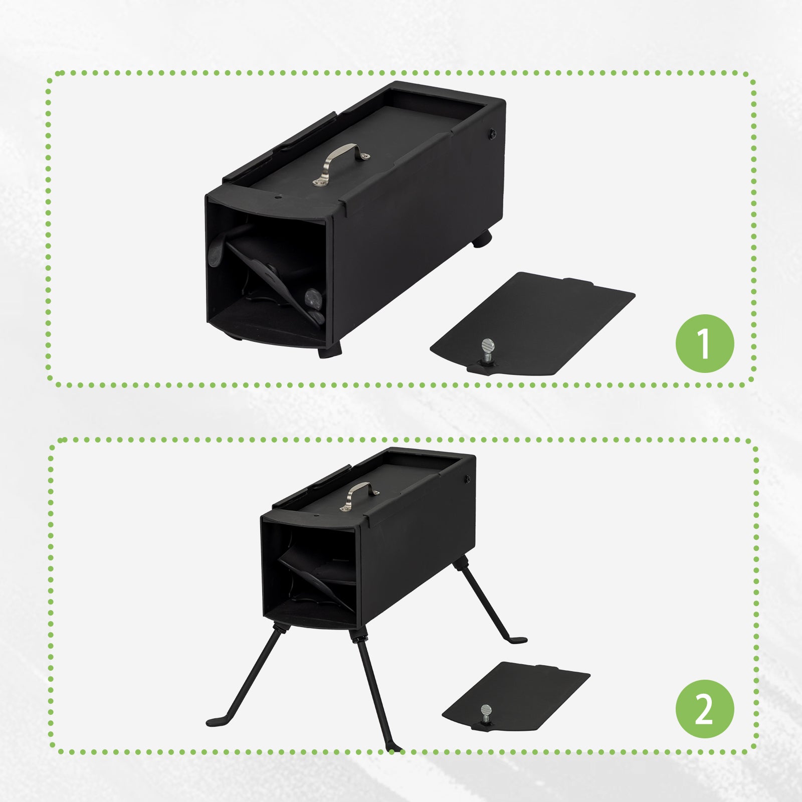 HAOYYE Portable Camping Rocket Stove, Outdoor Wood-Fueled Stove with High Fuel Efficiency, Detachable Folding Design, Ideal for Outdoor Cooking, Hiking, Hunting, and Picnics, Compact and Lightweight