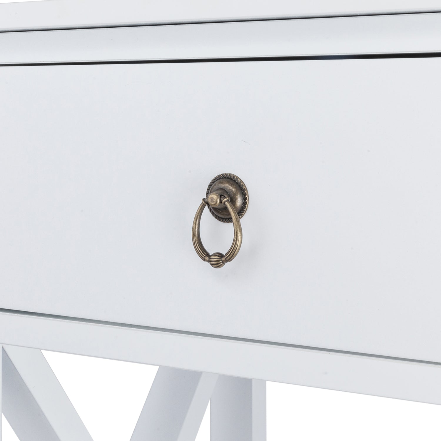 HAOYYE Nightstand Modern End Table Side Table With 1 Drawer and Storage Shelf White Durable Design Stylish Multifunctional Home Organizer Space-Saving Storage Solution for Bedroom and Living Room