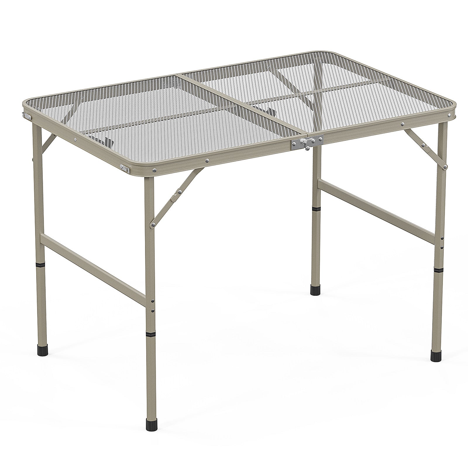 HAOYYE  Portable Adjustable Height Picnic Table, Aluminum Alloy Folding Table for Outdoor Use, Ideal for Family Reunions, Camping, BBQs, and Picnics, Lightweight and Durable, Easy to Store and Transport