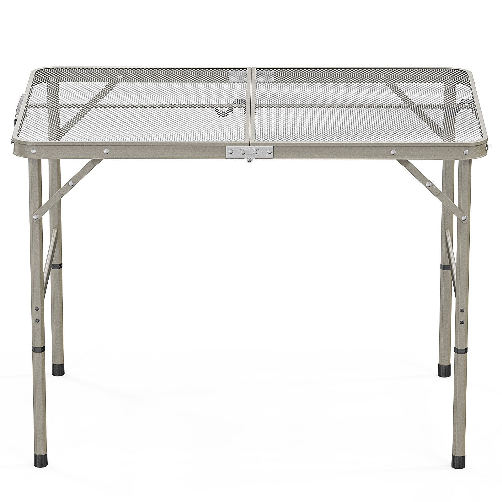 HAOYYE  Portable Adjustable Height Picnic Table, Aluminum Alloy Folding Table for Outdoor Use, Ideal for Family Reunions, Camping, BBQs, and Picnics, Lightweight and Durable, Easy to Store and Transport