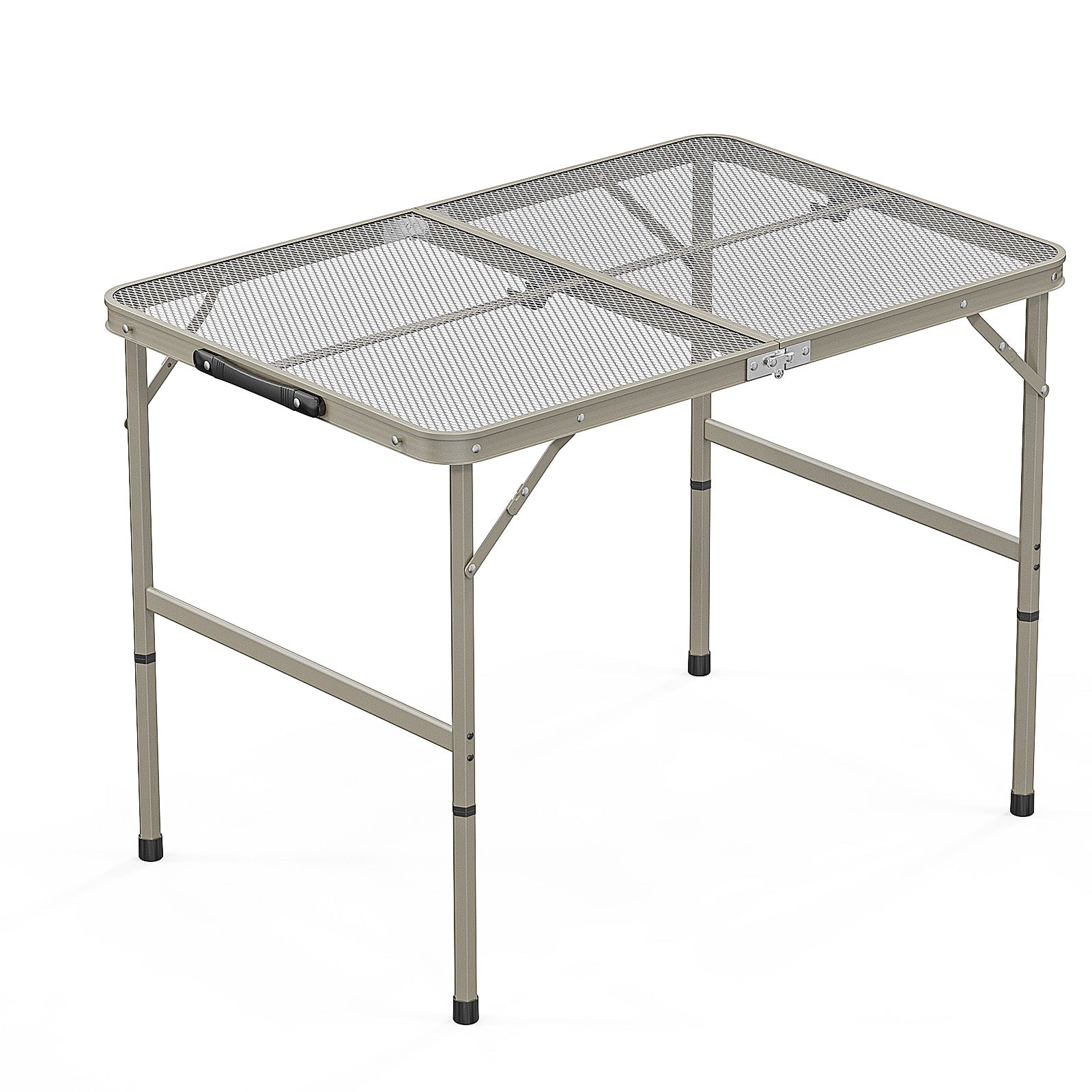 HAOYYE  Portable Adjustable Height Picnic Table, Aluminum Alloy Folding Table for Outdoor Use, Ideal for Family Reunions, Camping, BBQs, and Picnics, Lightweight and Durable, Easy to Store and Transport