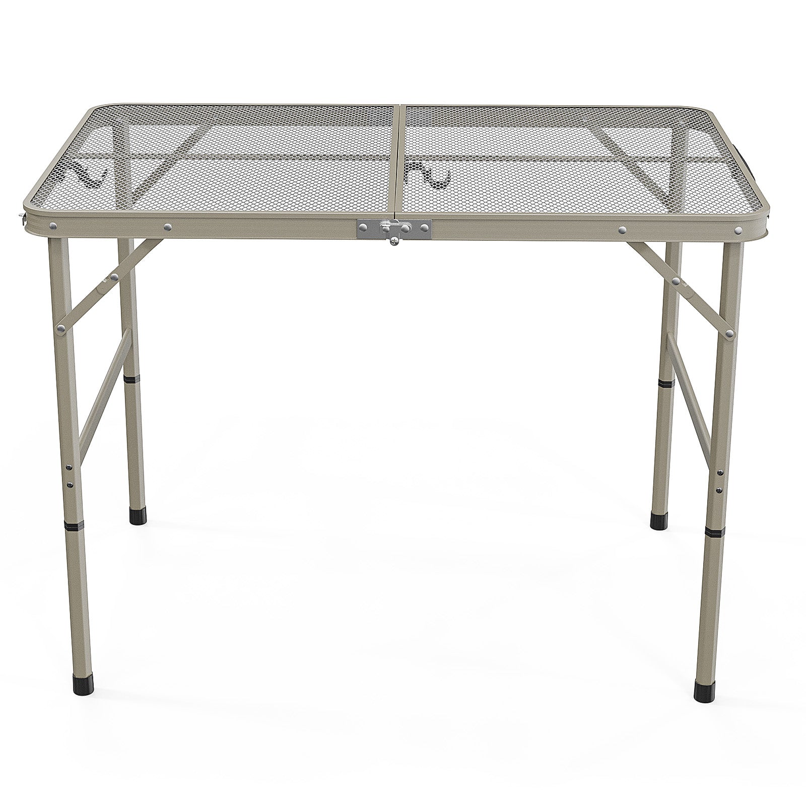 HAOYYE  Portable Adjustable Height Picnic Table, Aluminum Alloy Folding Table for Outdoor Use, Ideal for Family Reunions, Camping, BBQs, and Picnics, Lightweight and Durable, Easy to Store and Transport