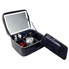 HAOYYE Professional High-Capacity Portable Travel Makeup Bag, Durable Space-Saving Organizer with Multiple Compartments, Adjustable Strap, Modern Design, Premium Quality Storage Solution for Versatile Use, Stylish and Functional Home Essential
