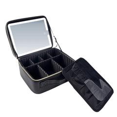 HAOYYE Professional High-Capacity Portable Travel Makeup Bag, Durable Space-Saving Organizer with Multiple Compartments, Adjustable Strap, Modern Design, Premium Quality Storage Solution for Versatile Use, Stylish and Functional Home Essential