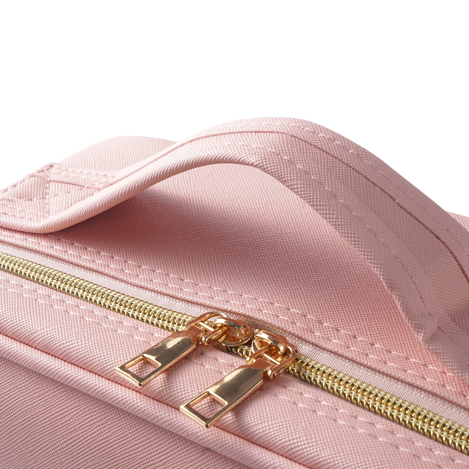HAOYYE Professional High-Capacity Multi-Layer Portable Travel Makeup Bag, Pink, Durable and Space-Saving Organizer, Modern Design, Versatile Use, Premium Quality, Stylish Look, Perfect for Home and Travel