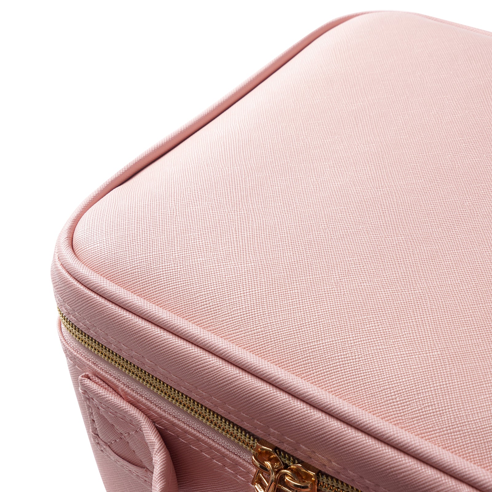 HAOYYE Professional High-Capacity Multi-Layer Portable Travel Makeup Bag, Pink, Durable and Space-Saving Organizer, Modern Design, Versatile Use, Premium Quality, Stylish Look, Perfect for Home and Travel
