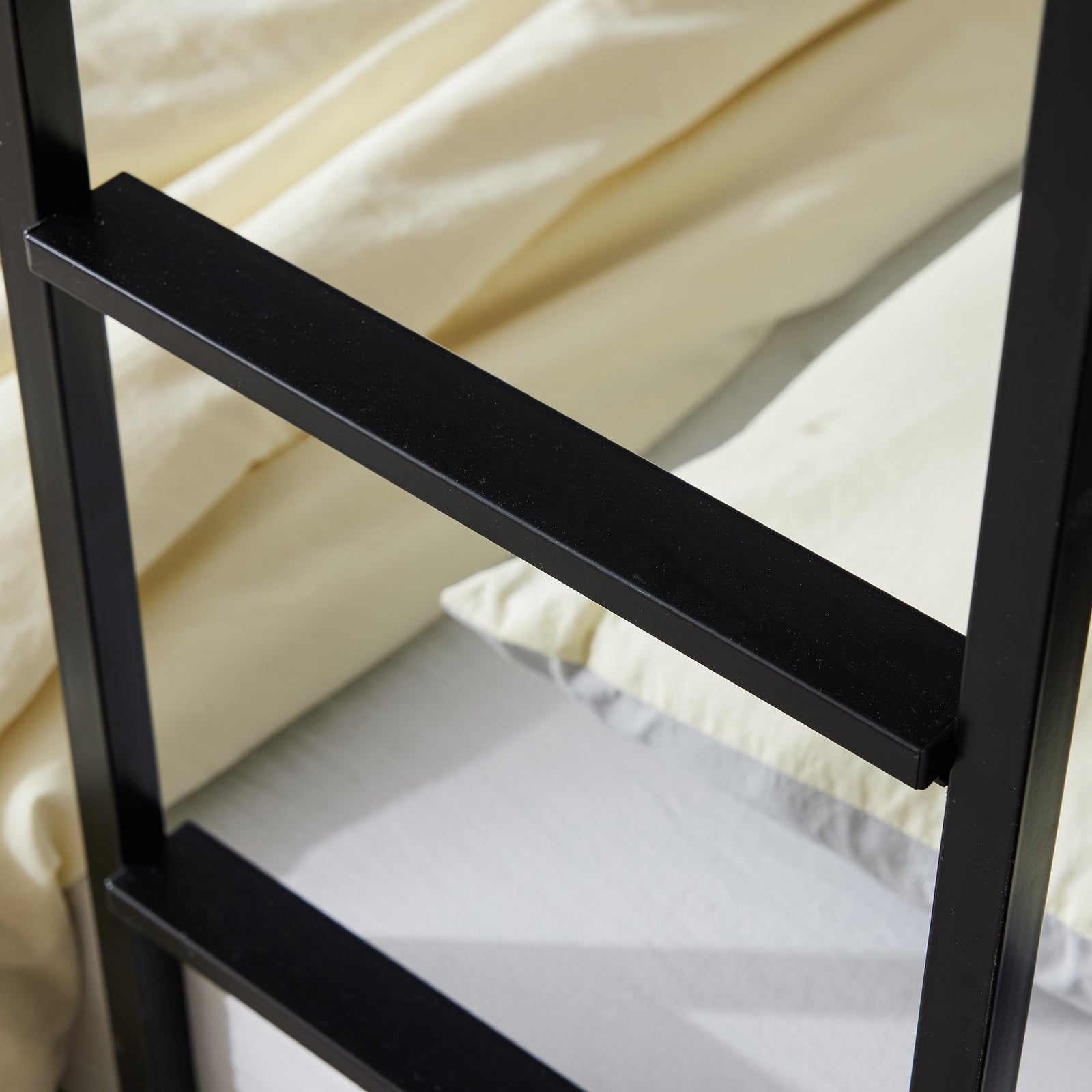 HAOYYE Twin Over Twin Convertible Bunk Bed with 2 Storage Drawers, Metal Frame, Separates into Two Daybeds, Space-Saving Design for Kids, Teens, and Adults, Sturdy with Safety Guardrails, No Box Spring Needed, Black