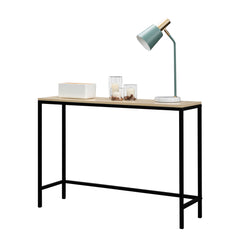 HAOYYE Industrial Style Porch Table - Light Walnut Triamine Board, Cozy Flannel Fleece, Unique Design, Luxury Home Decor, Premium Quality for Living Room and Entryway