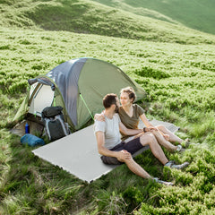 HAOYYE Memory Foam Camping Mattress,  Sleeping Pad with Pillow, Portable for Outdoor Adventures, Lightweight and Easy to Clean