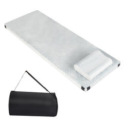 HAOYYE Memory Foam Camping Mattress,  Sleeping Pad with Pillow, Portable for Outdoor Adventures, Lightweight and Easy to Clean