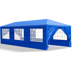 HAOYYE Outdoor Party Tent with 8 Removable Sidewalls, Waterproof Canopy Patio Wedding Gazebo, Blue, Ideal for Backyard Events, Weddings, and Outdoor Celebrations
