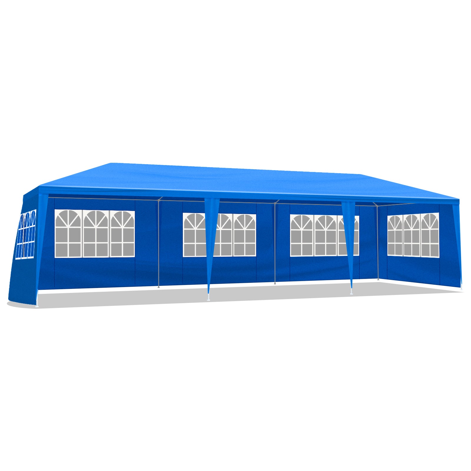 HAOYYE Outdoor Party Tent with 8 Removable Sidewalls, Waterproof Canopy Patio Wedding Gazebo, Blue, Ideal for Backyard Events, Weddings, and Outdoor Celebrations