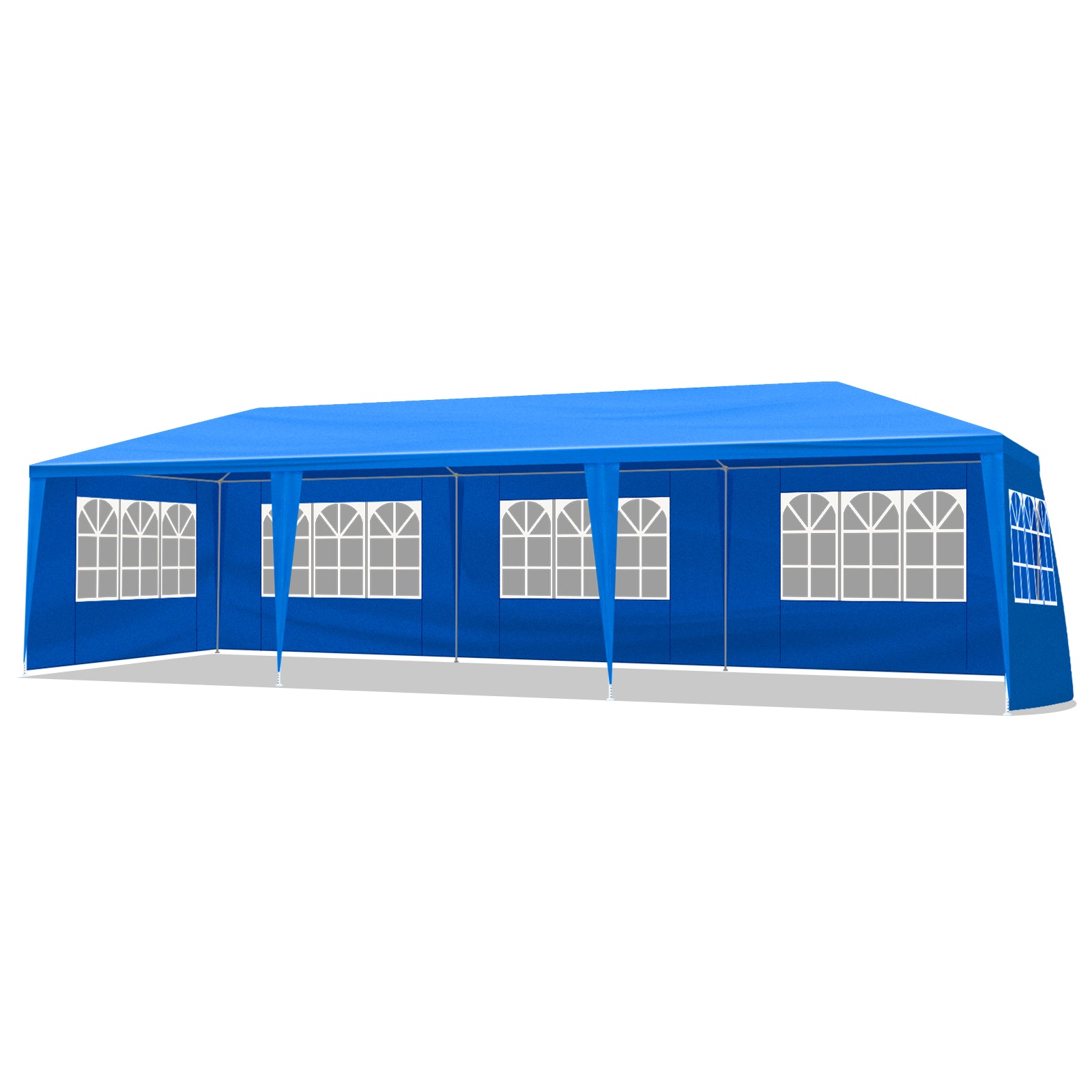 HAOYYE Outdoor Party Tent with 8 Removable Sidewalls, Waterproof Canopy Patio Wedding Gazebo, Blue, Ideal for Backyard Events, Weddings, and Outdoor Celebrations