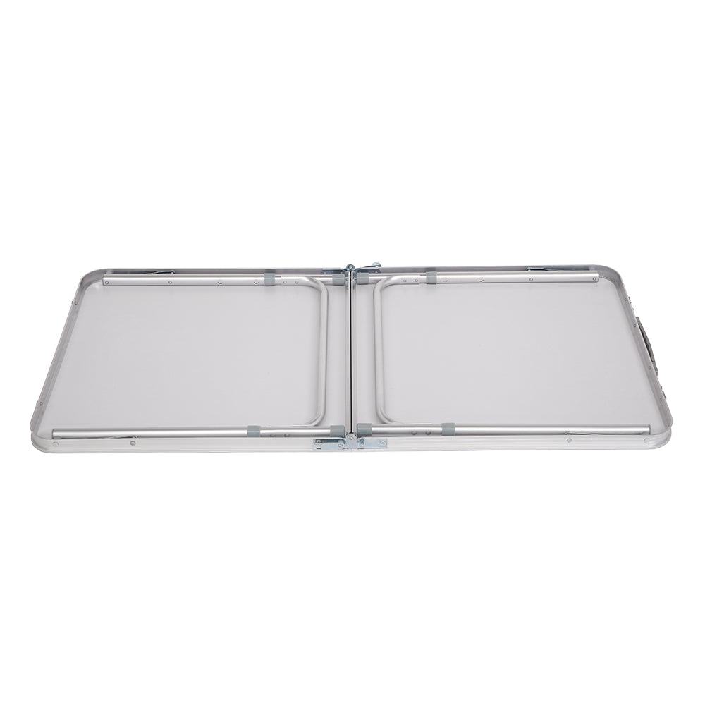 HAOYYE 4ft Portable Multipurpose Folding Table, Sturdy and Lightweight, White, Ideal for Dining, Work, Outdoor Activities, and Events, Compact Design, Easy Storage, Premium Quality, Durable, Space-Saving, Versatile Home Décor