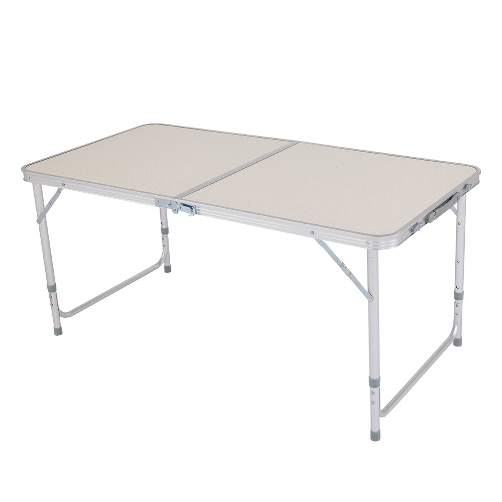 HAOYYE 4ft Portable Multipurpose Folding Table, Sturdy and Lightweight, White, Ideal for Dining, Work, Outdoor Activities, and Events, Compact Design, Easy Storage, Premium Quality, Durable, Space-Saving, Versatile Home Décor