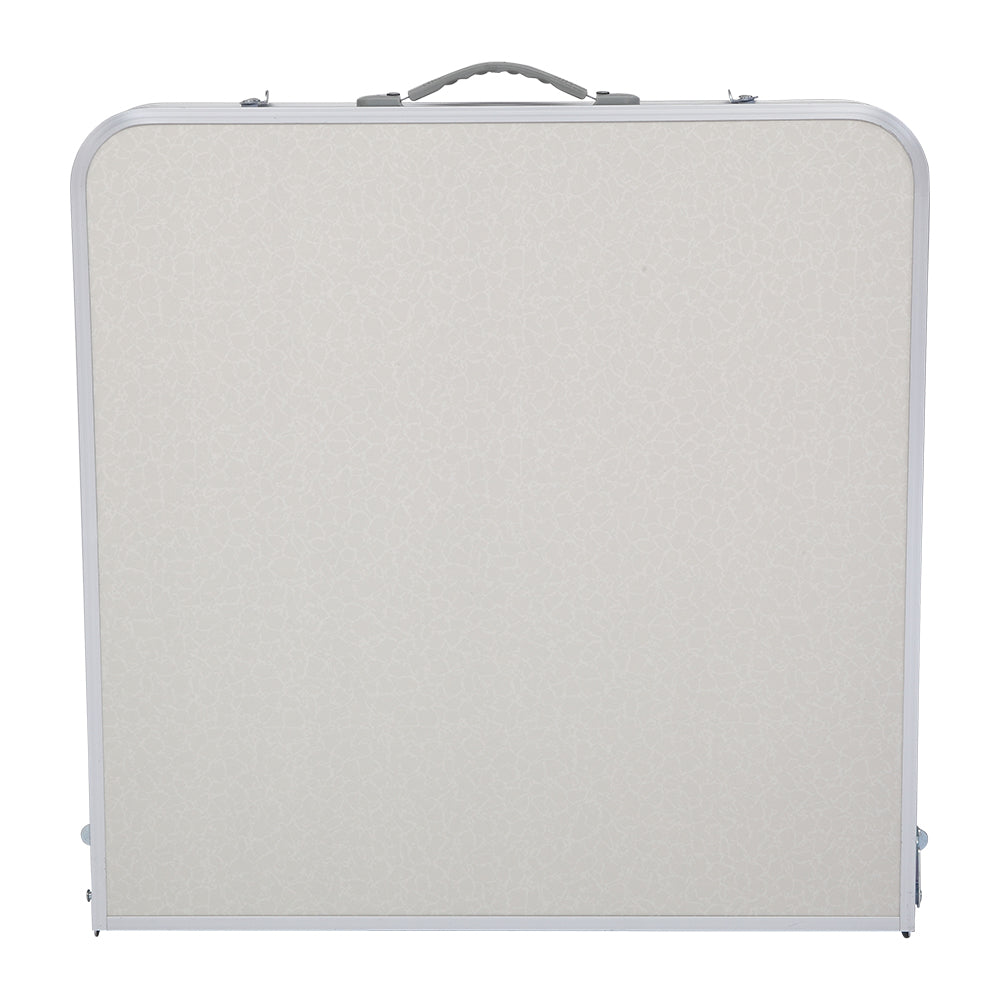 HAOYYE 4ft Portable Multipurpose Folding Table, Sturdy and Lightweight, White, Ideal for Dining, Work, Outdoor Activities, and Events, Compact Design, Easy Storage, Premium Quality, Durable, Space-Saving, Versatile Home Décor