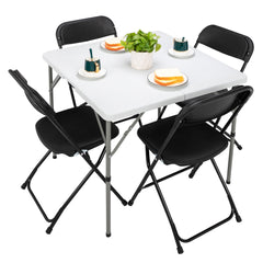 HAOYYE Low Molding Foldable Square Table, Lightweight and Durable Folding Table for Indoor and Outdoor Use, Perfect for Patios, Gardens, Offices, or Small Spaces, Easy to Store and Transport