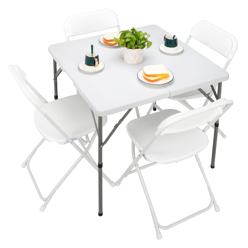 HAOYYE Low Molding Foldable Square Table, Lightweight and Durable Folding Table for Indoor and Outdoor Use, Perfect for Patios, Gardens, Offices, or Small Spaces, Easy to Store and Transport