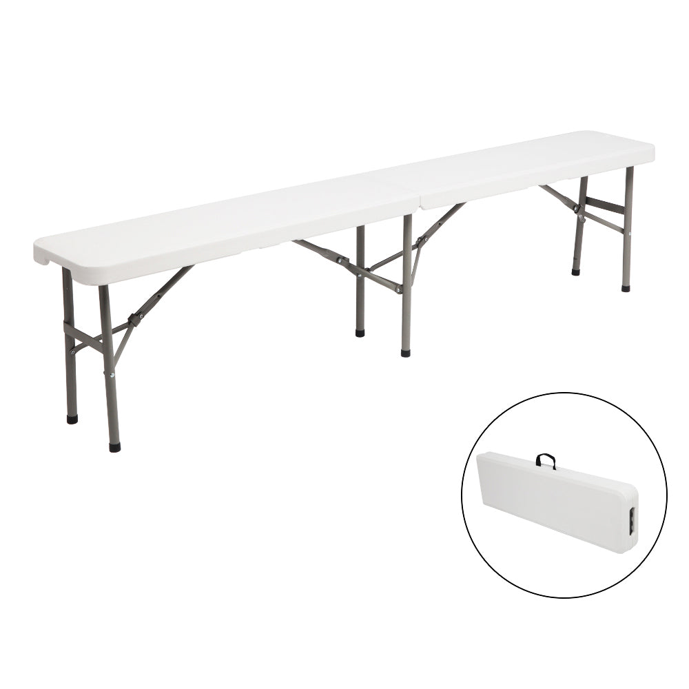 HAOYYE Outdoor Courtyard Foldable Bench, Durable and Portable Garden Bench, Perfect for Patio, Porch, Backyard, or Garden, Comfortable Seating for Outdoor Relaxation and Gatherings