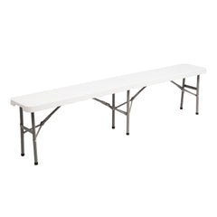 HAOYYE Outdoor Courtyard Foldable Bench, Durable and Portable Garden Bench, Perfect for Patio, Porch, Backyard, or Garden, Comfortable Seating for Outdoor Relaxation and Gatherings