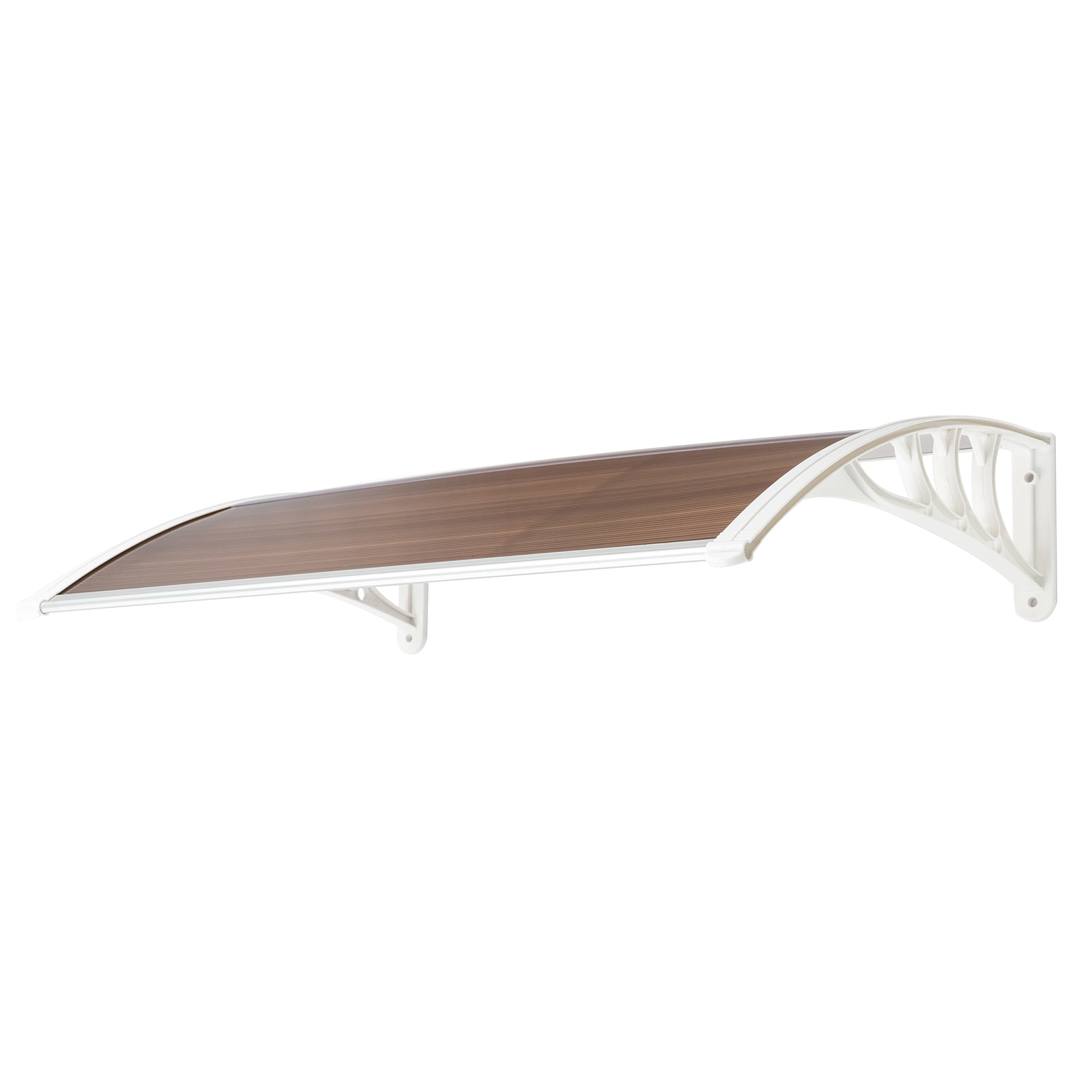 HAOYYE Household Application Door & Window Rain Cover Eaves Brown Board & White Holder