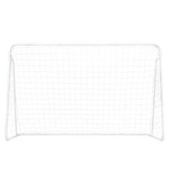 HAOYYE Soccer Goal Training Set with Net Buckles and Ground Nails Portable 8x5ft Sports Goal Post for Backyard Practice Indoor Outdoor Football Shooting Passing Drills Team Training Equipment