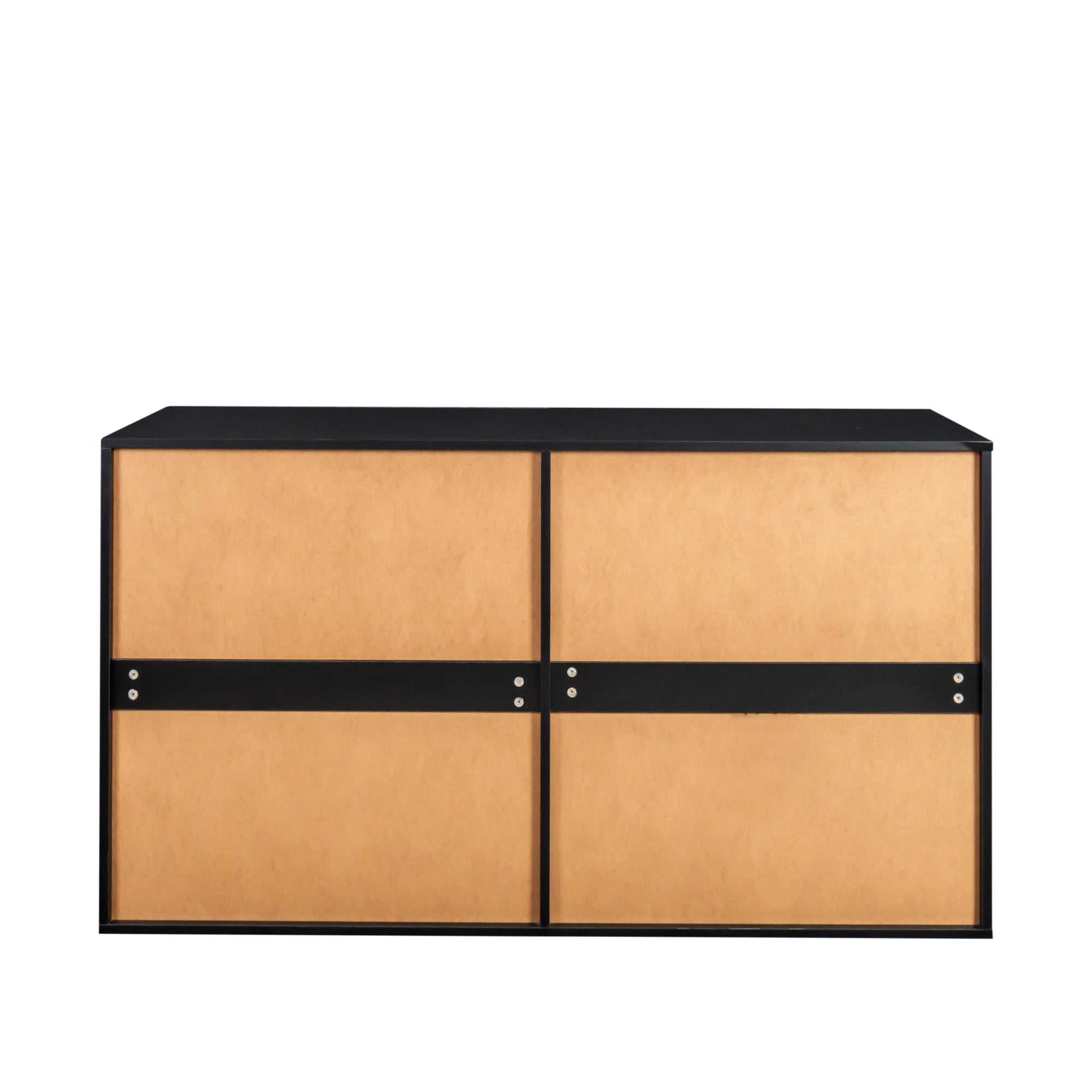 HAOYYE 8 Drawer Double Dresser for Bedroom, Wide Storage Cabinet for Living Room and Home Entryway, Black, Spacious & Sturdy, Modern Design with Ample Storage, Easy Assembly, Large Capacity Chest of Drawers