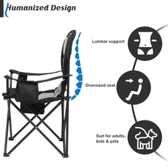 Haoyye Camping Chair Fishing Chair, Folding Chair with Iron Frame and Oxford Cloth, Lightweight and Durable,  Perfect for Outdoor, Camping, Fishing, and Beach Relaxation