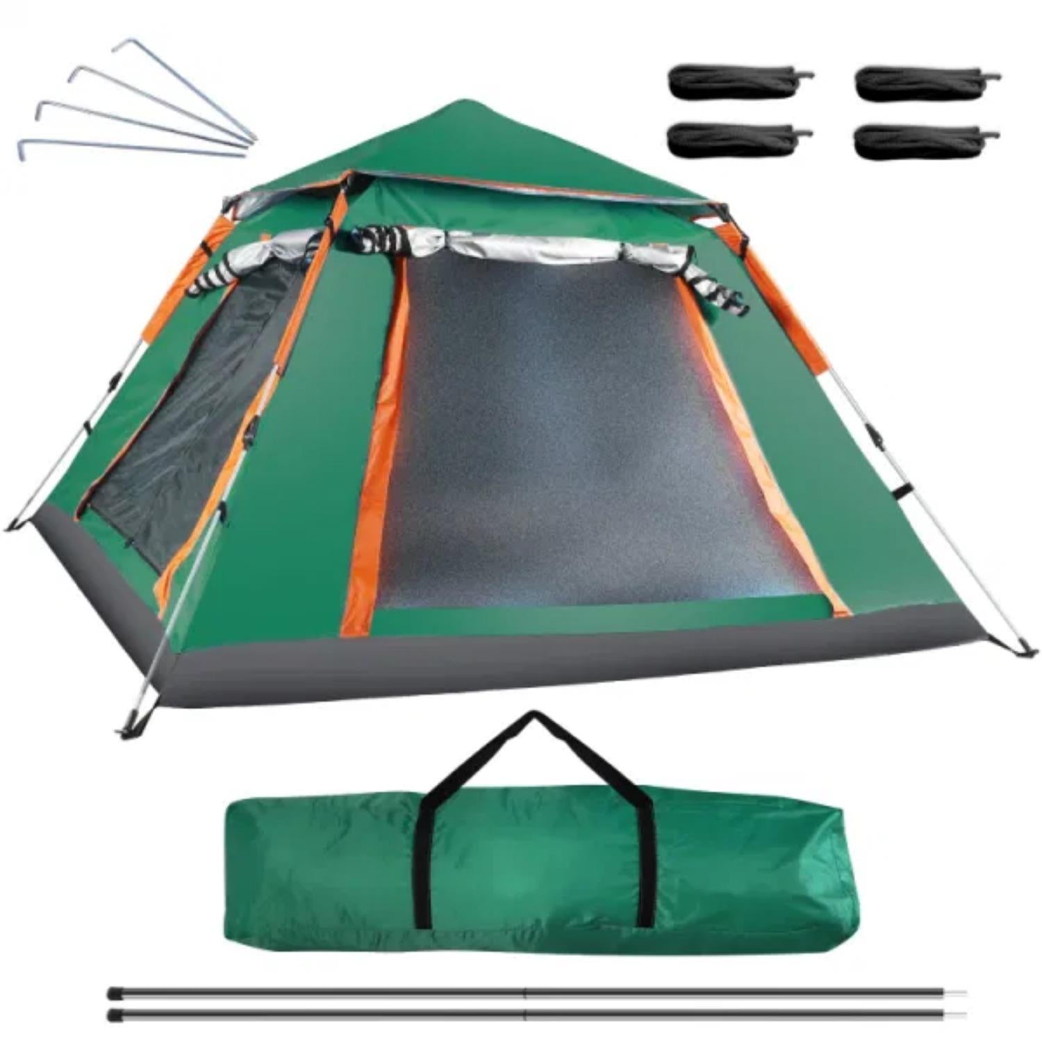 HAOYYE 2 to 3 Person Camping Tent Waterproof Outdoor Foldable Tent with Dual Mosquito Net Windows Easy Setup Carrying Bag Perfect for Hiking Climbing Fishing Adventure Durable Breathable Shelter for All Seasons