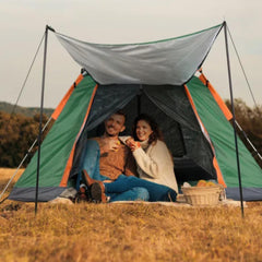 HAOYYE 2 to 3 Person Camping Tent Waterproof Outdoor Foldable Tent with Dual Mosquito Net Windows Easy Setup Carrying Bag Perfect for Hiking Climbing Fishing Adventure Durable Breathable Shelter for All Seasons