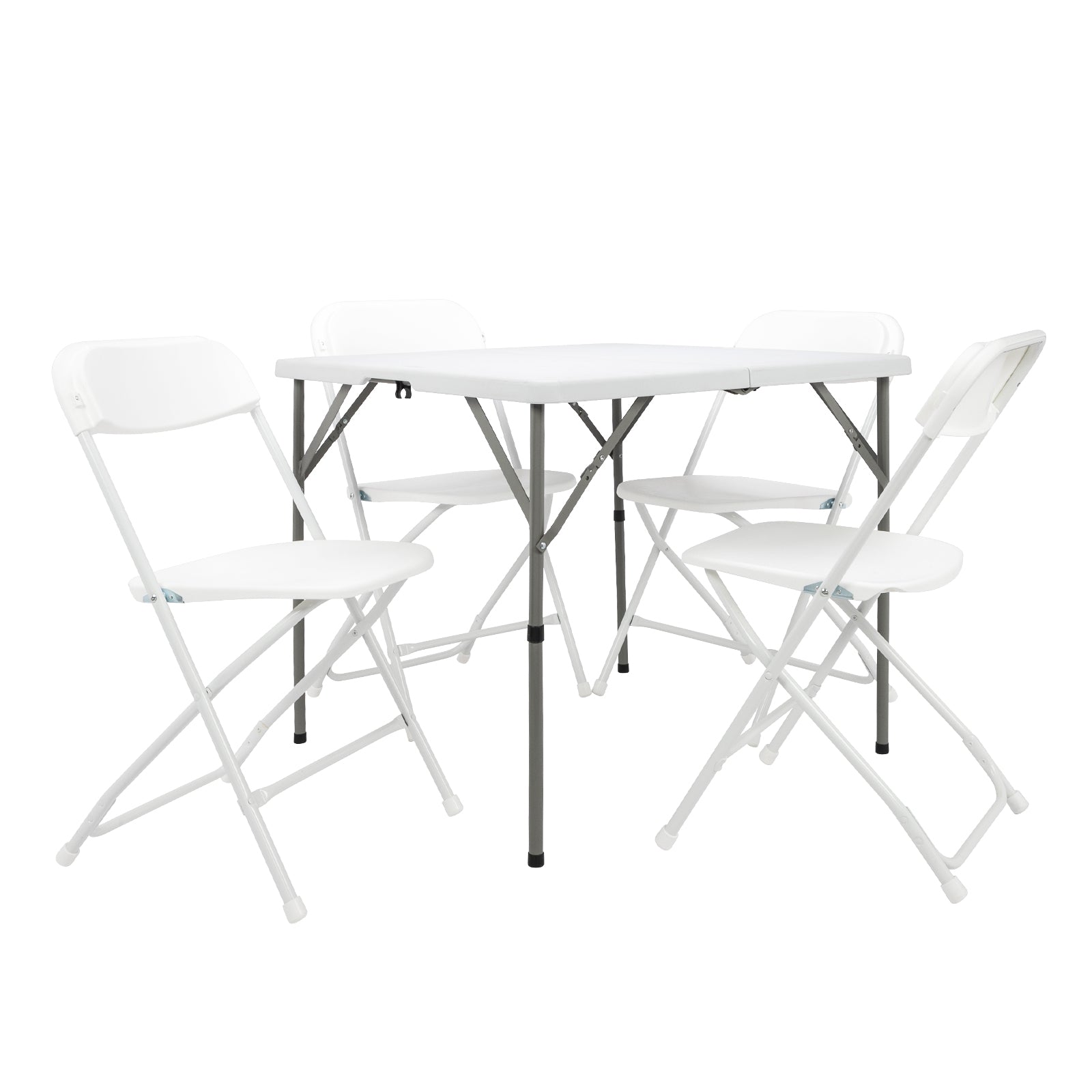 HAOYYE Foldable Blow Molded Square Table, Lightweight & Durable Design, Easy to Store & Transport for Indoor & Outdoor Use