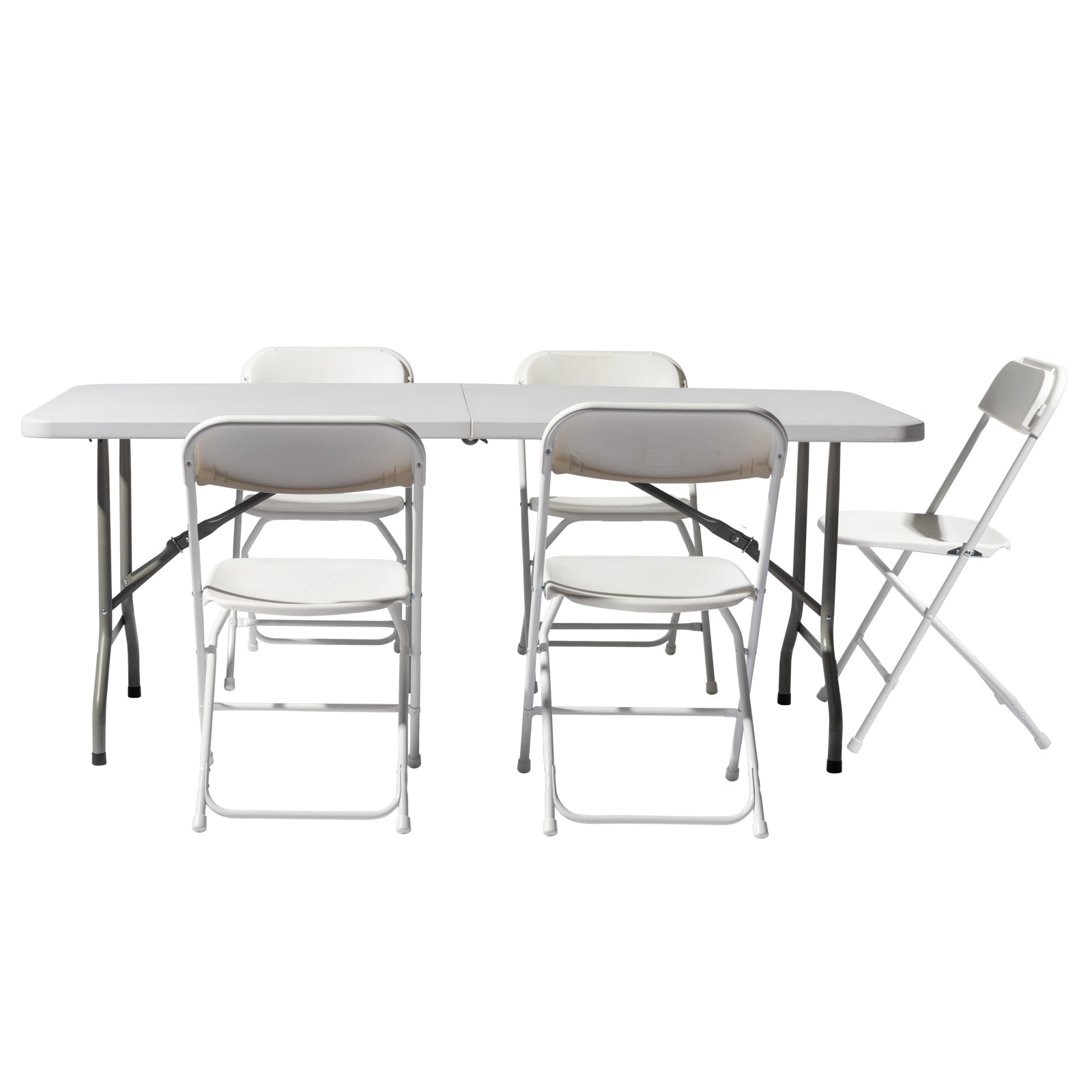 HAOYYE Outdoor Foldable Long Table, Portable and Space-Saving Design for Courtyards, Patios, and Garden Gatherings