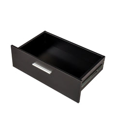 HAOYYE 8 Drawer Double Dresser for Bedroom & Living Room, Wide Storage Cabinet with Spacious Drawers for Home Entryway, Modern Black Design, Durable & Stylish, Multi-Purpose Furniture for Organizing Clothes & Accessories