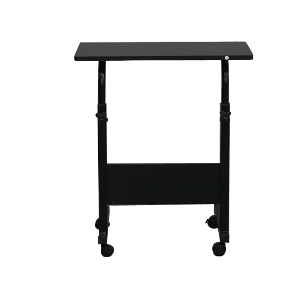 HAOYYE Removable P2 15mm Chipboard & Steel Side Table With Baffle Black Sturdy Design Durable Multifunctional Modern Home Organizer Storage Solution Practical Stylish Space-Saving