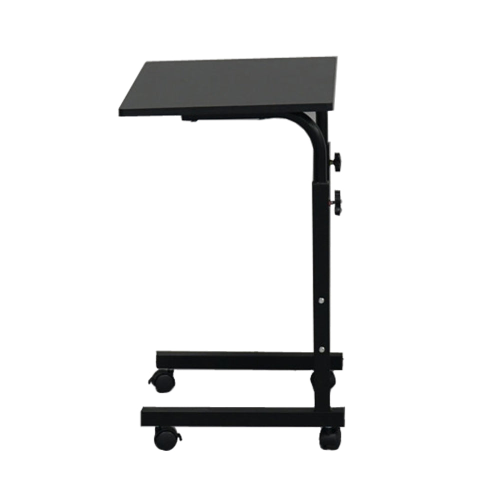 HAOYYE Removable P2 15mm Chipboard & Steel Side Table With Baffle Black Sturdy Design Durable Multifunctional Modern Home Organizer Storage Solution Practical Stylish Space-Saving
