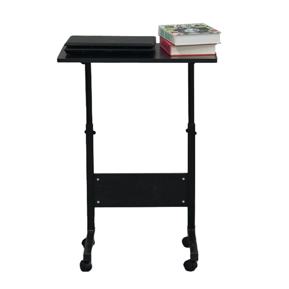 HAOYYE Removable P2 15mm Chipboard & Steel Side Table With Baffle Black Sturdy Design Durable Multifunctional Modern Home Organizer Storage Solution Practical Stylish Space-Saving