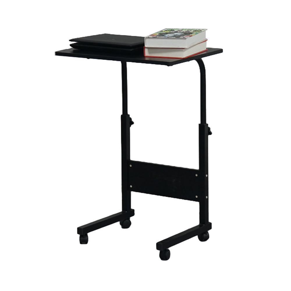 HAOYYE Removable P2 15mm Chipboard & Steel Side Table With Baffle Black Sturdy Design Durable Multifunctional Modern Home Organizer Storage Solution Practical Stylish Space-Saving