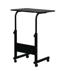 HAOYYE Removable P2 15mm Chipboard & Steel Side Table With Baffle Black Sturdy Design Durable Multifunctional Modern Home Organizer Storage Solution Practical Stylish Space-Saving
