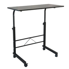 HAOYYE Black Side Table With Removable P2 Chipboard & Steel, Durable Sturdy Design, Space-Saving Modern Home Organizer, Practical Stylish Storage Solution For Living Room, Bedroom, And Office, Compact Versatile Adjustable Height Small Table
