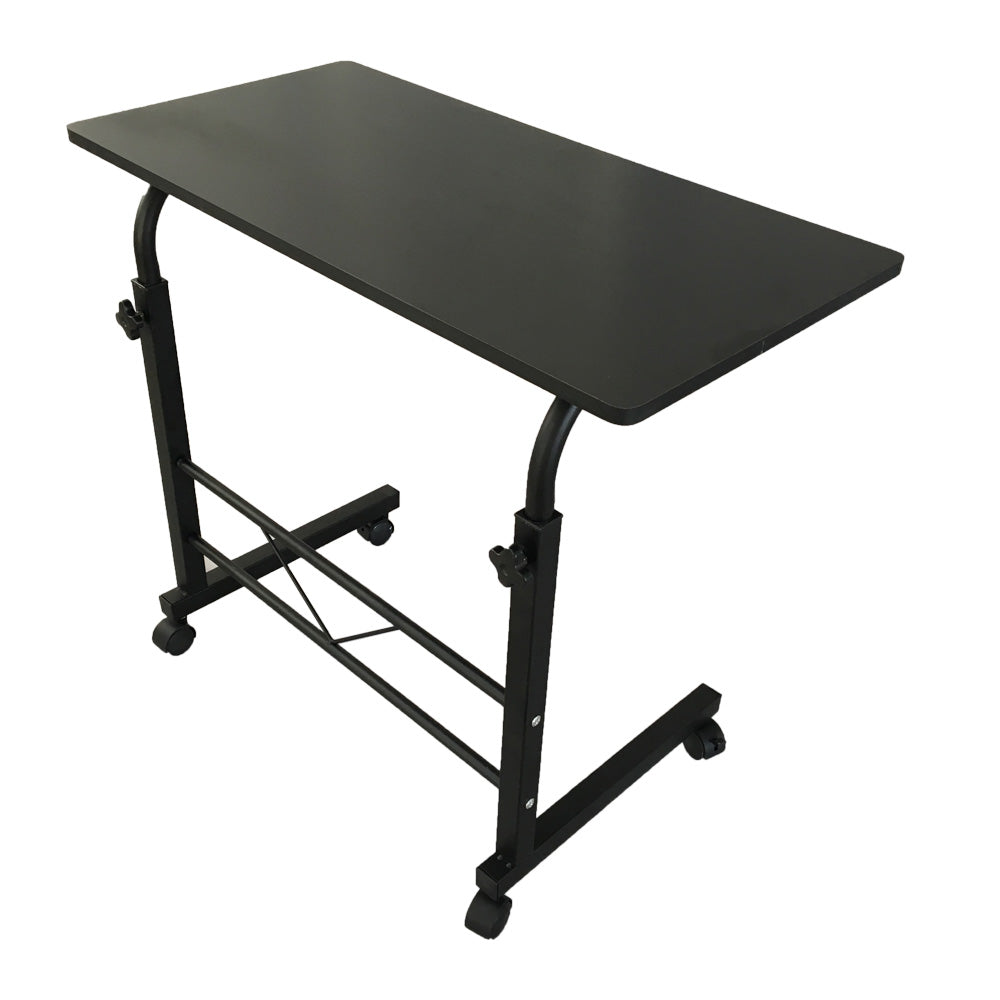 HAOYYE Black Side Table With Removable P2 Chipboard & Steel, Durable Sturdy Design, Space-Saving Modern Home Organizer, Practical Stylish Storage Solution For Living Room, Bedroom, And Office, Compact Versatile Adjustable Height Small Table