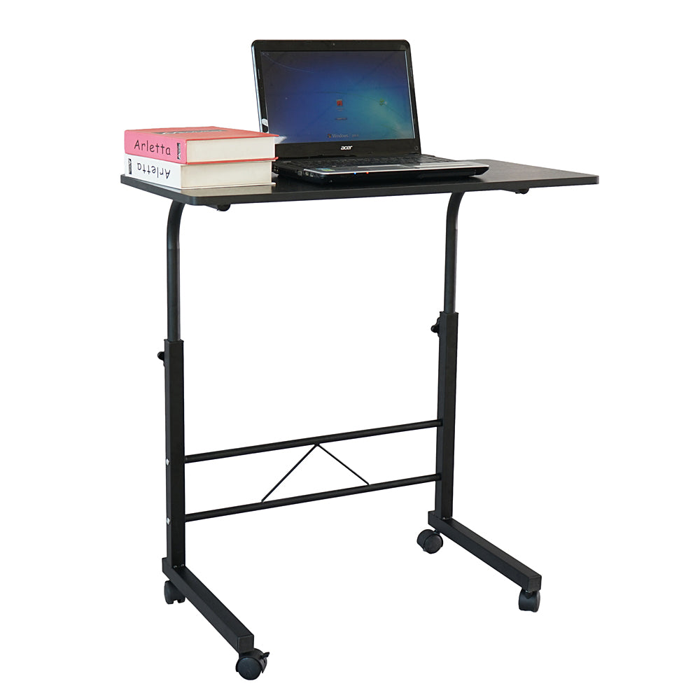 HAOYYE Black Side Table With Removable P2 Chipboard & Steel, Durable Sturdy Design, Space-Saving Modern Home Organizer, Practical Stylish Storage Solution For Living Room, Bedroom, And Office, Compact Versatile Adjustable Height Small Table