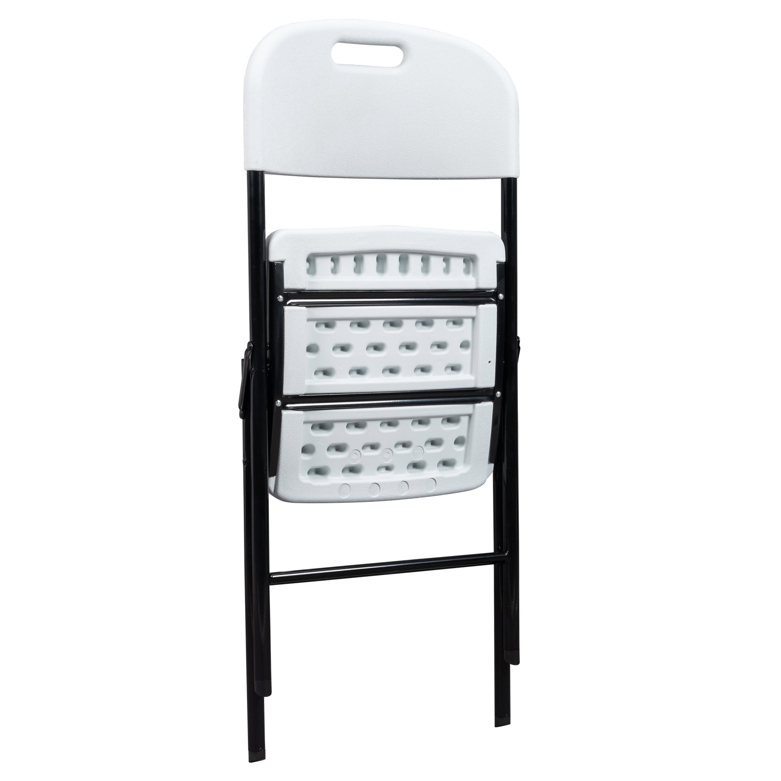 HAOYYE 6pcs Plastic Folding Chairs, Durable and Comfortable White Garden Chairs, Space-Saving Design, Ideal for Indoor and Outdoor Use, Perfect for Events, Parties, and Everyday Use, Premium Quality and Stylish Appearance