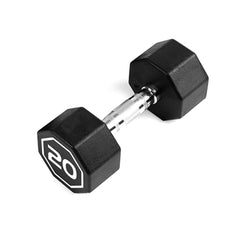 HAOYYE Premium 20 lbs Octagonal Dumbbells with Large Number Markings and Hard Chrome Plated Handles Durable Non-Slip Weights for Strength Training Push-Ups Home Gym Workouts and Full Body Fitness