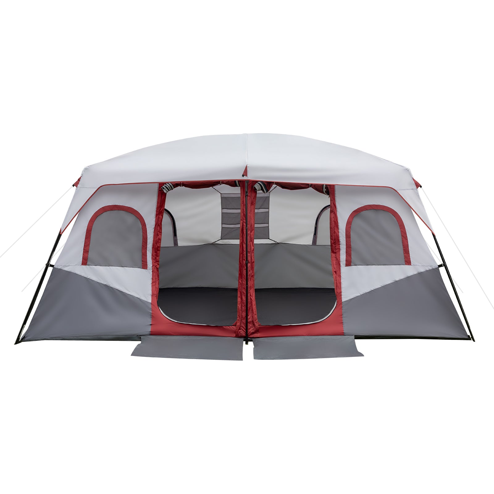 Haoyye 10-Person Family Cabin Tent, 2-Room Spacious Tent with Adjustable Ventilation, Storage Pockets, Weather Protection, Ideal for Camping and Hiking, Easy Setup, Durable and Comfortable for Group Outdoor Adventures